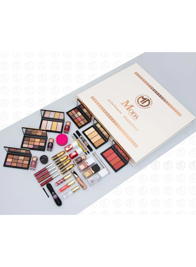 Moda Gold Box – Complete Makeup Set | 35 Pieces - Image 2